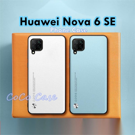 For Huawei Nova 6 SE Cover Silicone Professional Full Case Classic Simple Solid Color Phone Case Cover sweatproof