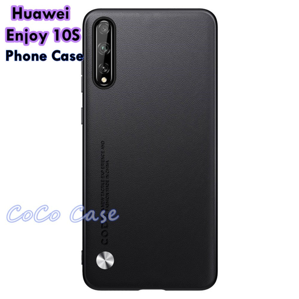 For Huawei Enjoy 10S Cover Silicone Professional Full Case Classic Simple Solid Color Phone Case Cover sweatproof