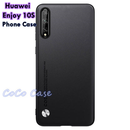 For Huawei Enjoy 10S Cover Silicone Professional Full Case Classic Simple Solid Color Phone Case Cover sweatproof