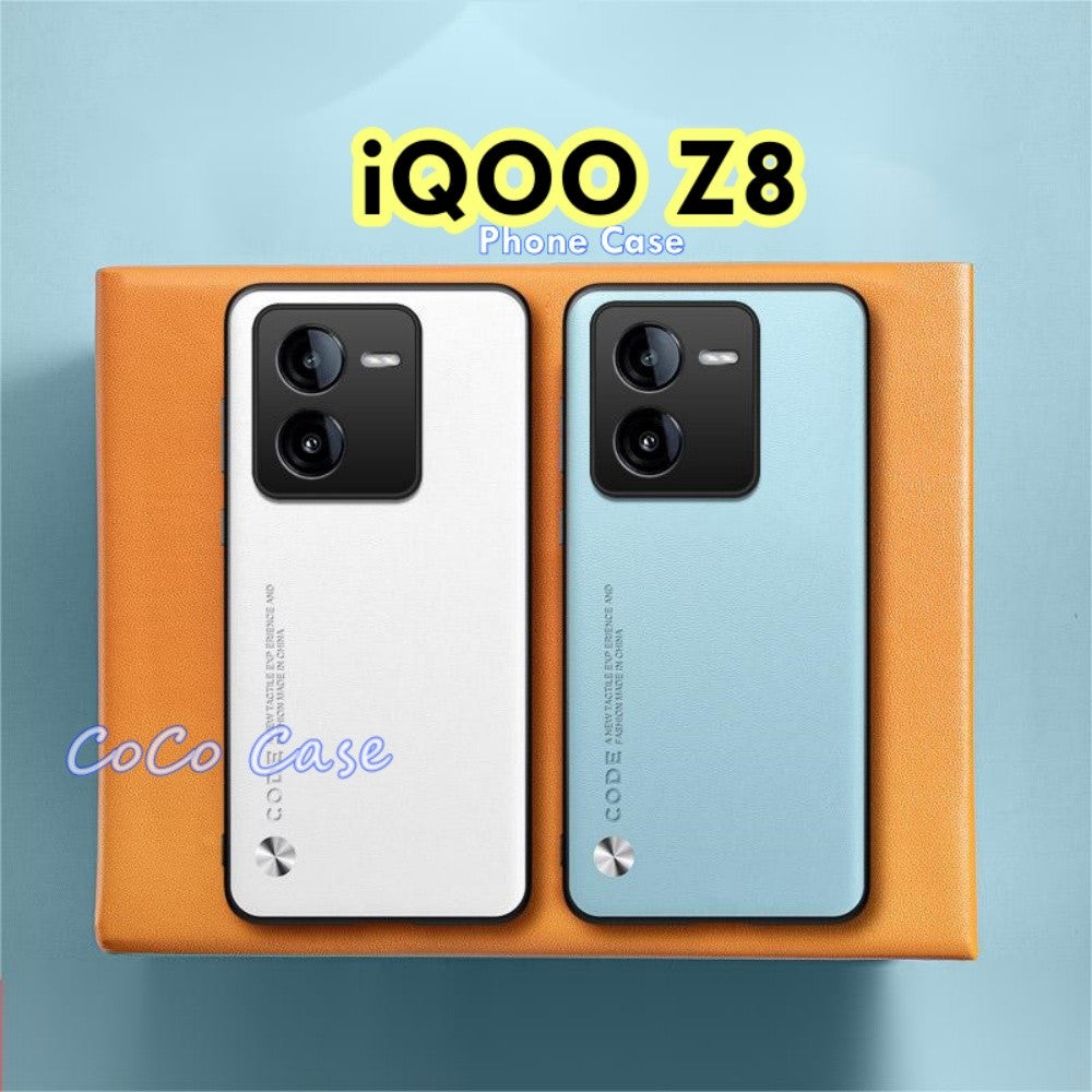 For iQOO Z8 Cover Silicone Professional Full Case Classic Simple Solid Color Phone Case Cover sweatproof