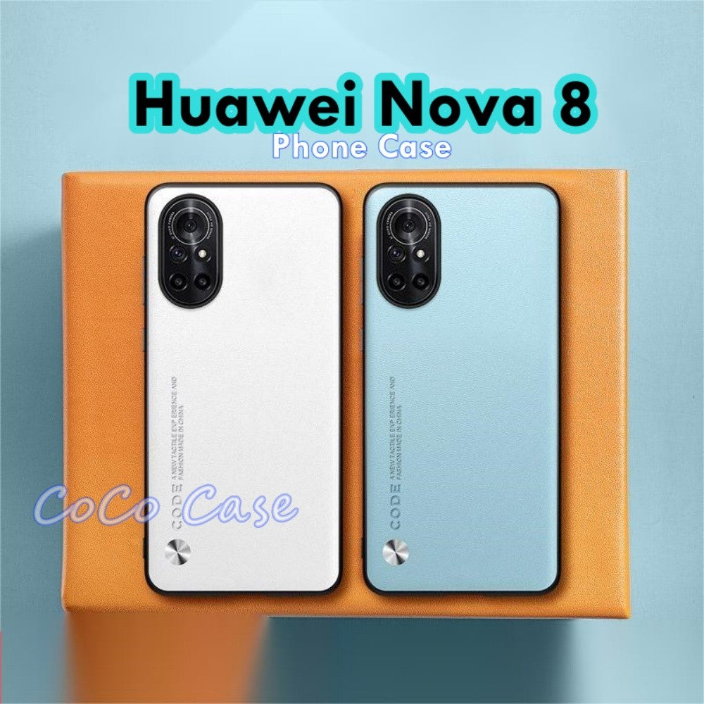 For Huawei Nova 8 Cover Silicone Professional Full Case Classic Simple Solid Color Phone Case Cover sweatproof