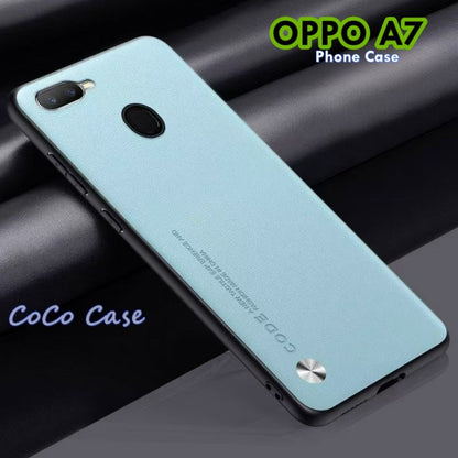 For OPPO A7 Cover Silicone Professional Full Case Classic Simple Solid Color Phone Case Cover sweatproof