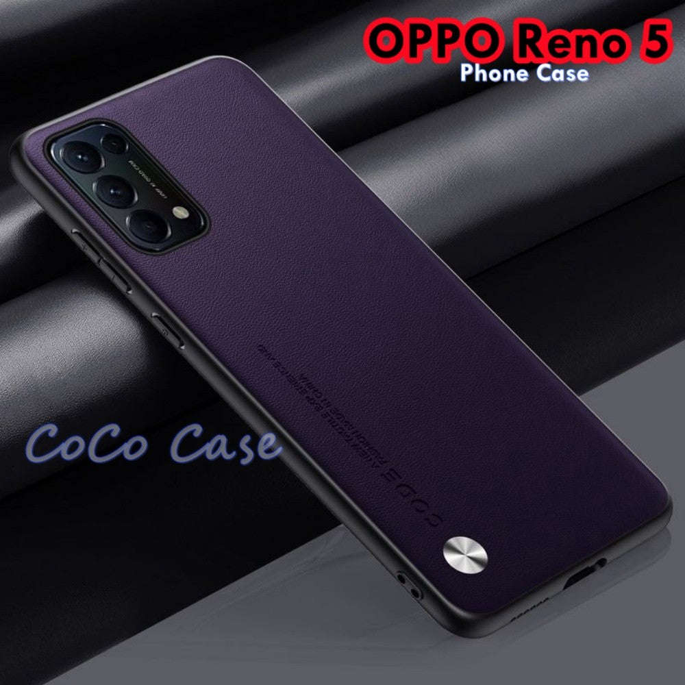 For OPPO Reno 5 Cover Silicone Professional Full Case Classic Simple Solid Color Phone Case Cover sweatproof