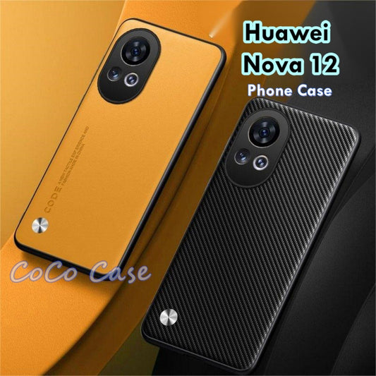 For Huawei Nova 12 Cover Silicone Professional Full Case Classic Simple Solid Color Phone Case Cover sweatproof