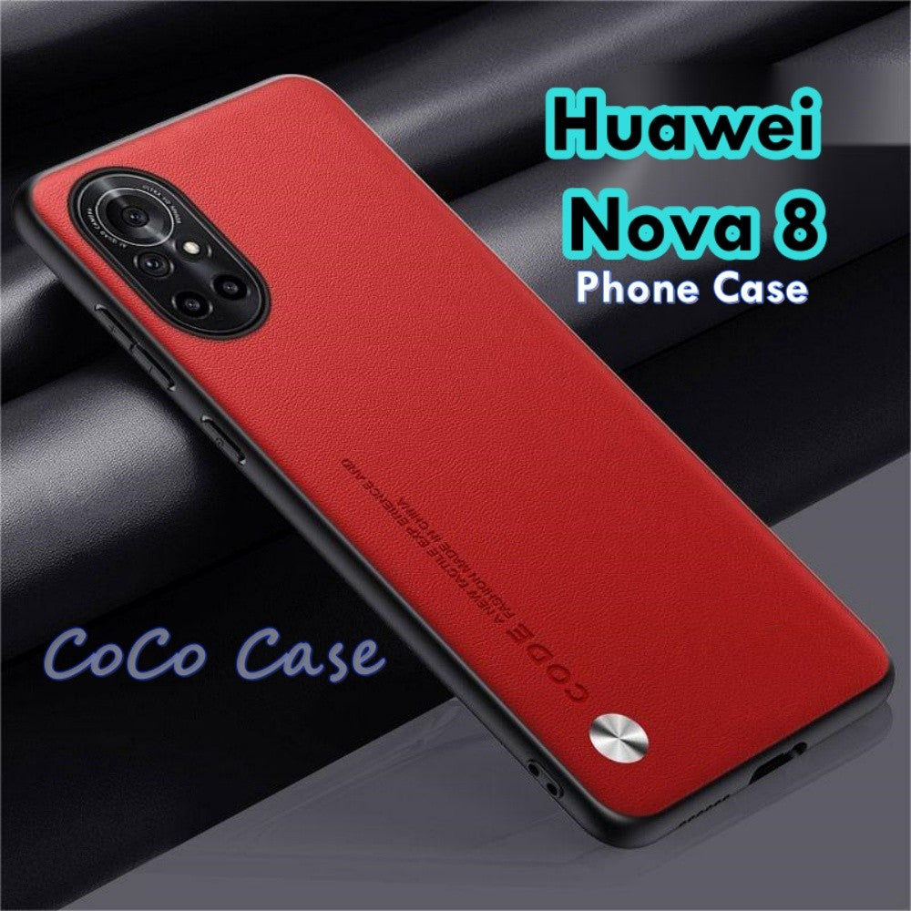 For Huawei Nova 8 Cover Silicone Professional Full Case Classic Simple Solid Color Phone Case Cover sweatproof