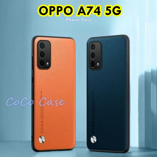 For OPPO A74 5G Cover Silicone Professional Full Case Classic Simple Solid Color Phone Case Cover sweatproof