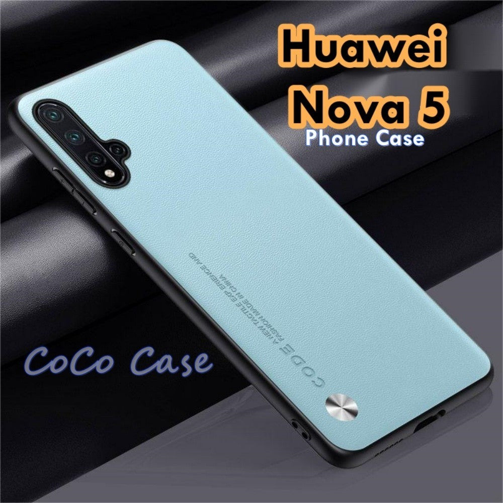For Huawei Nova 5 Cover Silicone Professional Full Case Classic Simple Solid Color Phone Case Cover sweatproof