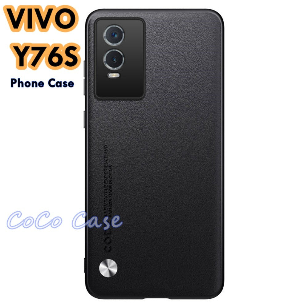 For VIVO Y76S Cover Silicone Professional Full Case Classic Simple Solid Color Phone Case Cover sweatproof