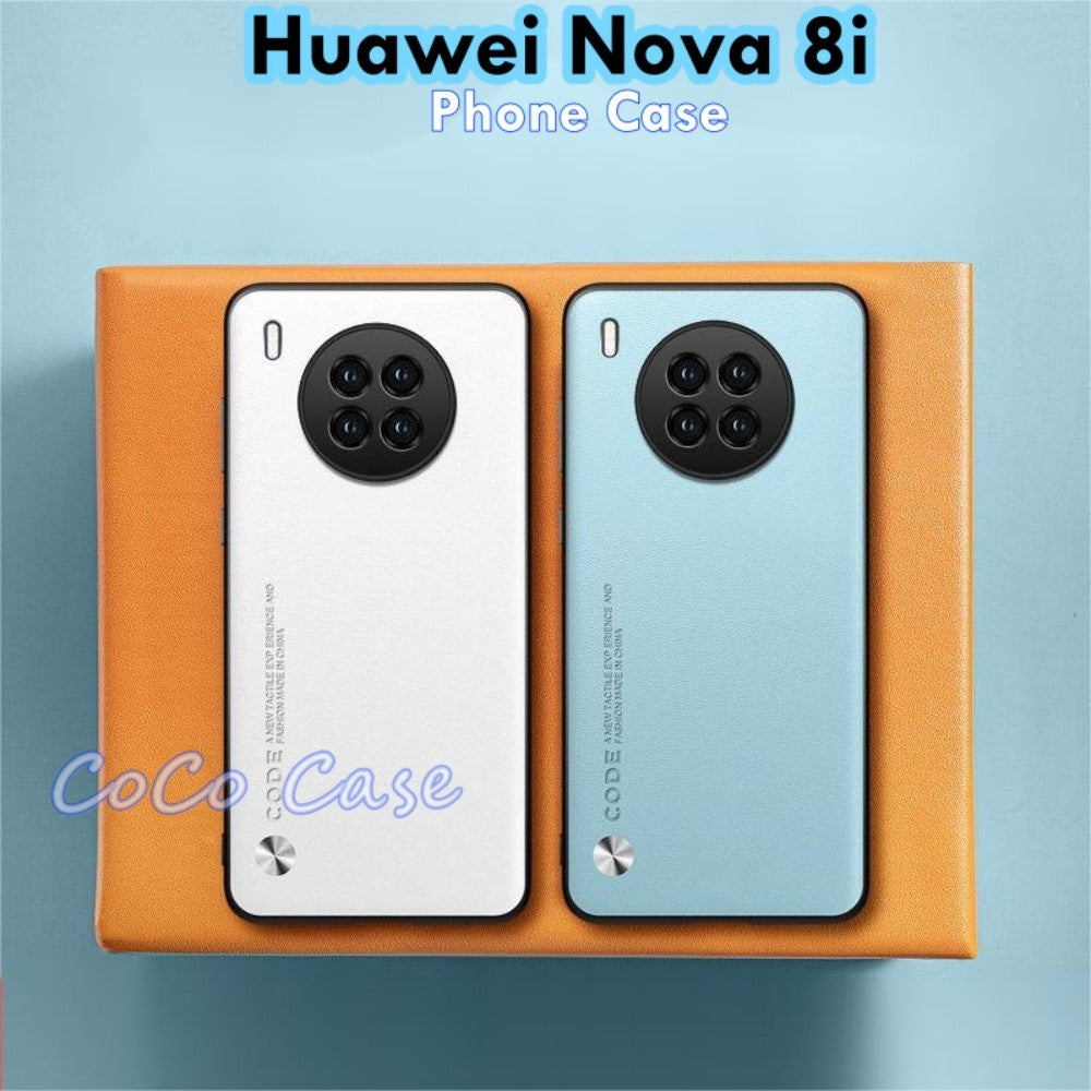 For Huawei Nova 8i Cover Silicone Professional Full Case Classic Simple Solid Color Phone Case Cover sweatproof