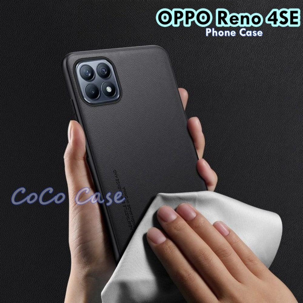 For OPPO Reno 4SE Cover Silicone Professional Full Case Classic Simple Solid Color Phone Case Cover sweatproof