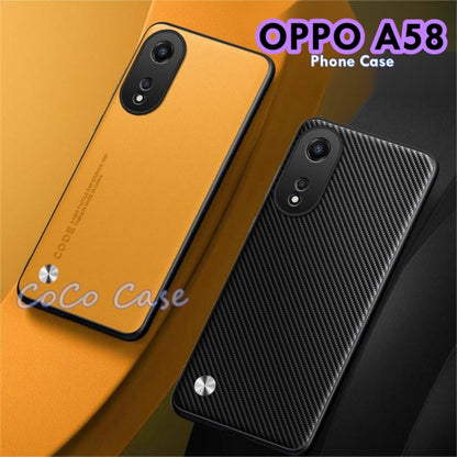For OPPO A58 Cover Silicone Professional Full Case Classic Simple Solid Color Phone Case Cover sweatproof