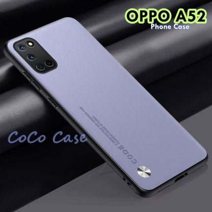 For OPPO A52 Cover Silicone Professional Full Case Classic Simple Solid Color Phone Case Cover sweatproof