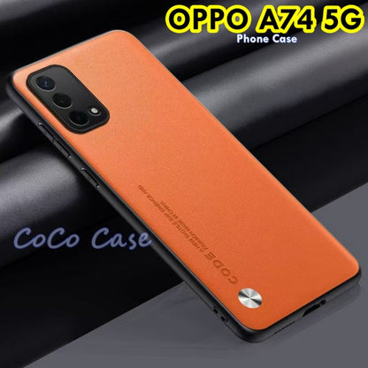 For OPPO A74 5G Cover Silicone Professional Full Case Classic Simple Solid Color Phone Case Cover sweatproof
