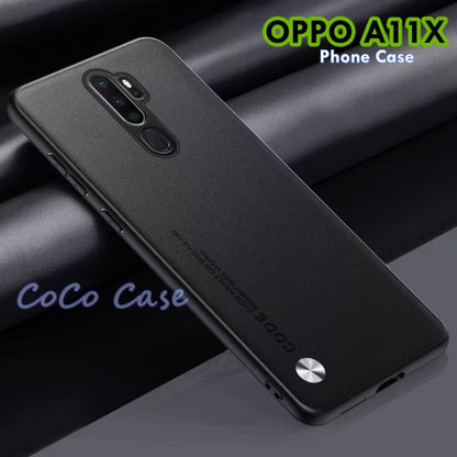 For OPPO A11X  Cover Silicone Professional Full Case Classic Simple Solid Color Phone Case Cover sweatproof