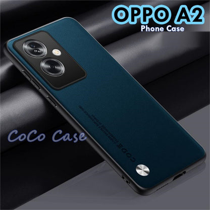 For OPPO A2 Cover Silicone Professional Full Case Classic Simple Solid Color Phone Case Cover sweatproof