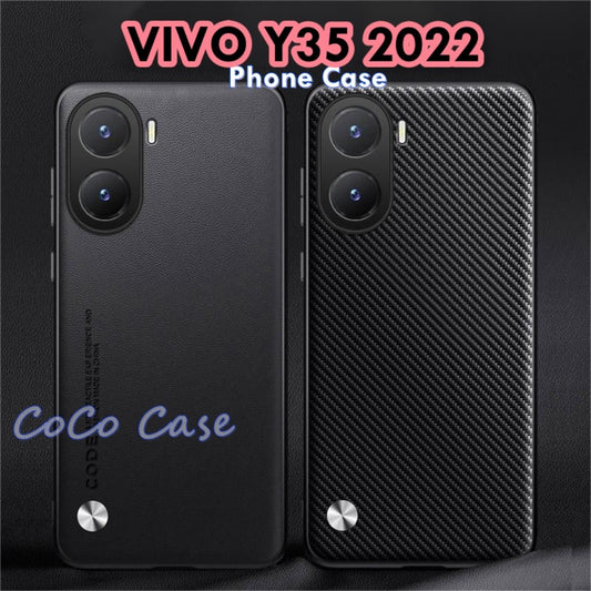 For VIVO Y35 2022 Cover Silicone Professional Full Case Classic Simple Solid Color Phone Case Cover sweatproof