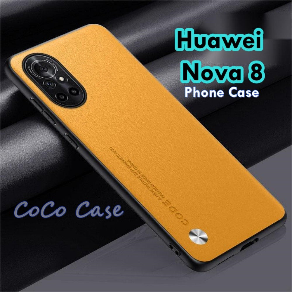 For Huawei Nova 8 Cover Silicone Professional Full Case Classic Simple Solid Color Phone Case Cover sweatproof