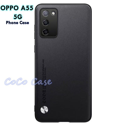 For OPPO A55 5G Cover Silicone Professional Full Case Classic Simple Solid Color Phone Case Cover sweatproof