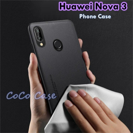 For Huawei Nova 3 Cover Silicone Professional Full Case Classic Simple Solid Color Phone Case Cover sweatproof