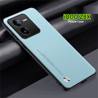 For iQOO Z8X Cover Silicone Professional Full Case Classic Simple Solid Color Phone Case Cover sweatproof
