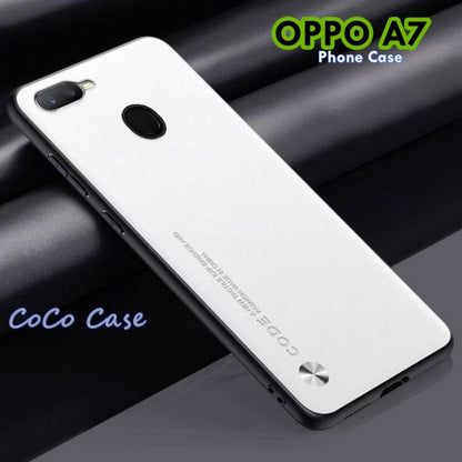 For OPPO A7 Cover Silicone Professional Full Case Classic Simple Solid Color Phone Case Cover sweatproof
