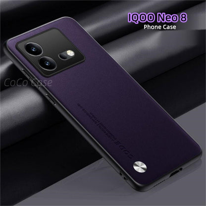 For IQOO Neo 8 Cover Silicone Professional Full Case Classic Simple Solid Color Phone Case Cover sweatproof