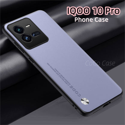 For IQOO 10 Pro Cover Silicone Professional Full Case Classic Simple Solid Color Phone Case Cover sweatproof