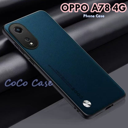 For OPPO A78 4G Cover Silicone Professional Full Case Classic Simple Solid Color Phone Case Cover sweatproof