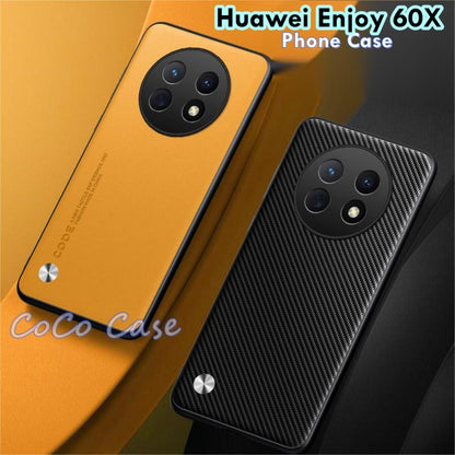 For Huawei Enjoy 60X Cover Silicone Professional Full Case Classic Simple Solid Color Phone Case Cover sweatproof