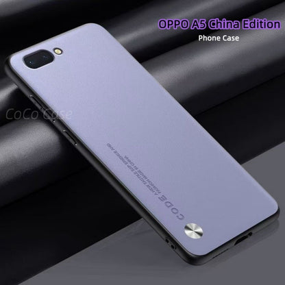 For OPPO A5 China Edition Cover Silicone Professional Full Case Classic Simple Solid Color Phone Case Cover sweatproof