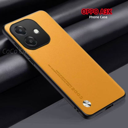 For OPPO A3X Cover Silicone Professional Full Case Classic Simple Solid Color Phone Case Cover sweatproof