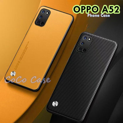 For OPPO A52 Cover Silicone Professional Full Case Classic Simple Solid Color Phone Case Cover sweatproof