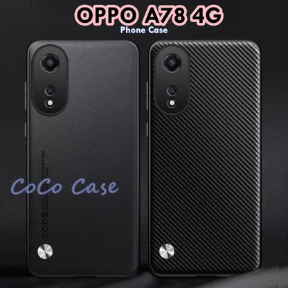 For OPPO A78 4G Cover Silicone Professional Full Case Classic Simple Solid Color Phone Case Cover sweatproof