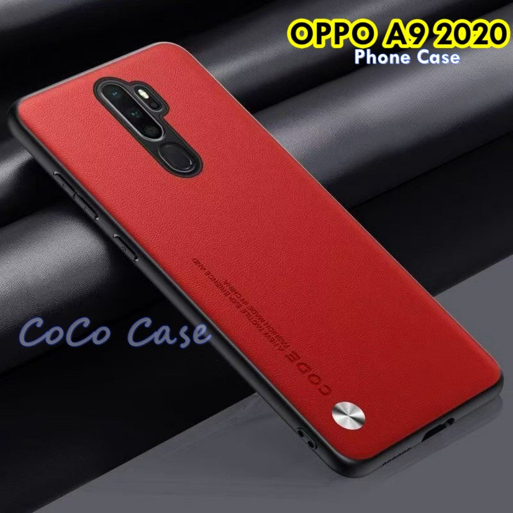 For OPPO A9 2020 Cover Silicone Professional Full Case Classic Simple Solid Color Phone Case Cover sweatproof