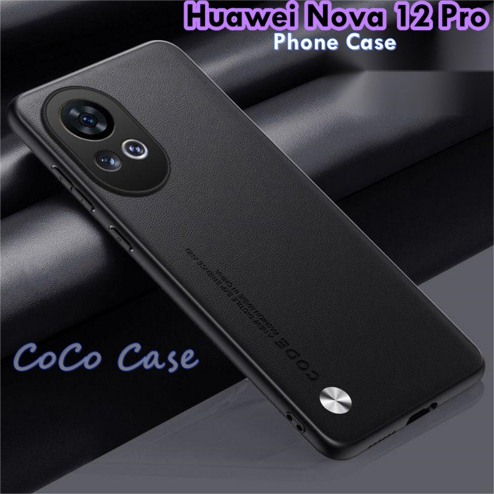 For Huawei Nova 12 Pro Cover Silicone Professional Full Case Classic Simple Solid Color Phone Case Cover sweatproof