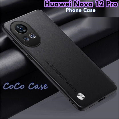 For Huawei Nova 12 Pro Cover Silicone Professional Full Case Classic Simple Solid Color Phone Case Cover sweatproof