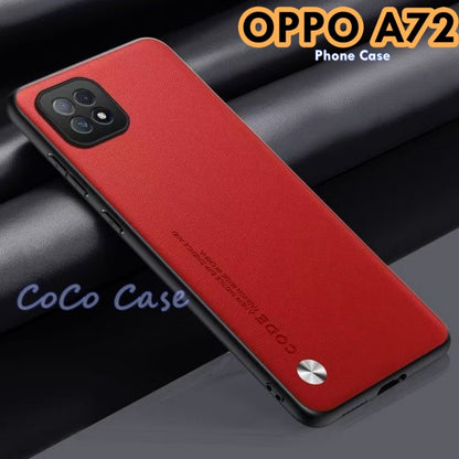 For OPPO A72 Cover Silicone Professional Full Case Classic Simple Solid Color Phone Case Cover sweatproof