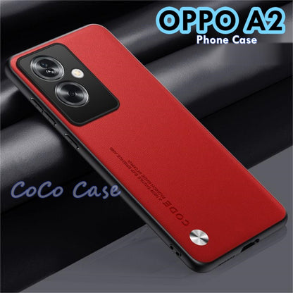 For OPPO A2 Cover Silicone Professional Full Case Classic Simple Solid Color Phone Case Cover sweatproof