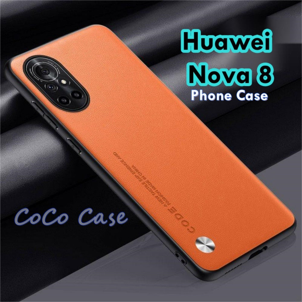 For Huawei Nova 8 Cover Silicone Professional Full Case Classic Simple Solid Color Phone Case Cover sweatproof