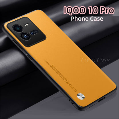 For IQOO 10 Pro Cover Silicone Professional Full Case Classic Simple Solid Color Phone Case Cover sweatproof