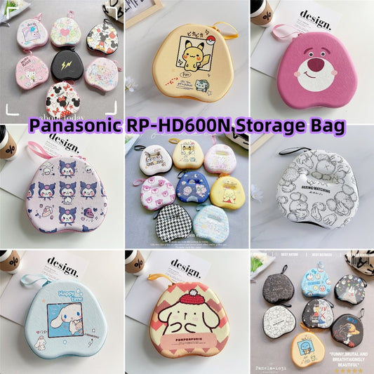 For Panasonic RP-HD600N Headphone Case Cartoon Creative Patterns Headset Earpads Storage Bag Casing Box