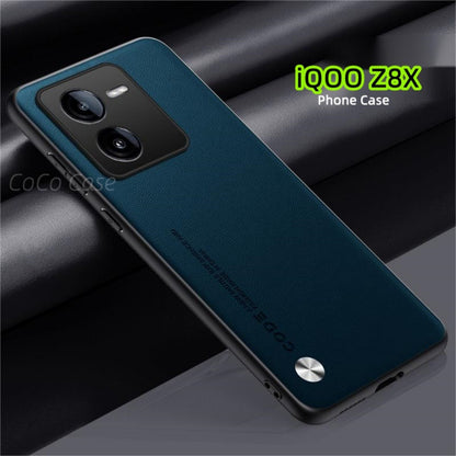 For iQOO Z8X Cover Silicone Professional Full Case Classic Simple Solid Color Phone Case Cover sweatproof