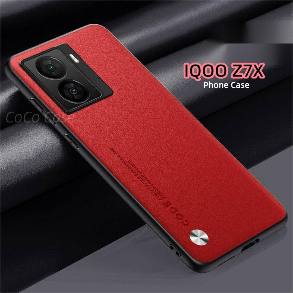 For IQOO Z7X Cover Silicone Professional Full Case Classic Simple Solid Color Phone Case Cover sweatproof