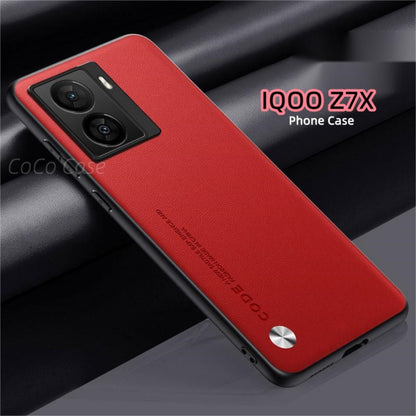 For IQOO Z7X Cover Silicone Professional Full Case Classic Simple Solid Color Phone Case Cover sweatproof