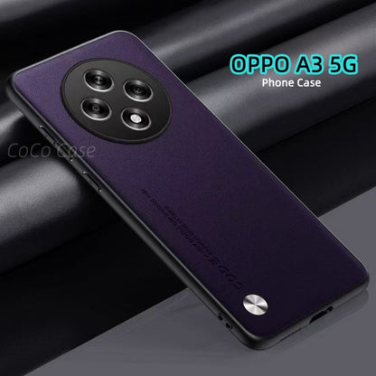 For OPPO A3 5G Cover Silicone Professional Full Case Classic Simple Solid Color Phone Case Cover sweatproof