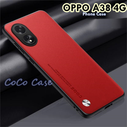 For OPPO A38 4G Cover Silicone Professional Full Case Classic Simple Solid Color Phone Case Cover sweatproof