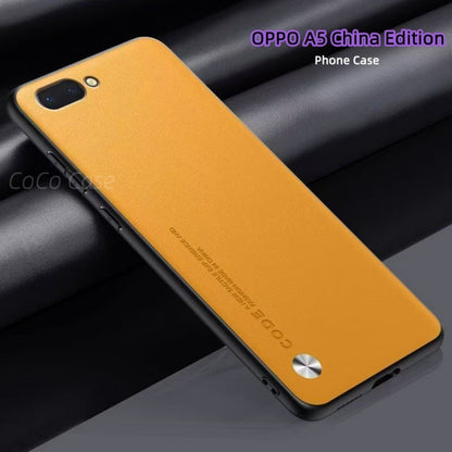For OPPO A5 China Edition Cover Silicone Professional Full Case Classic Simple Solid Color Phone Case Cover sweatproof