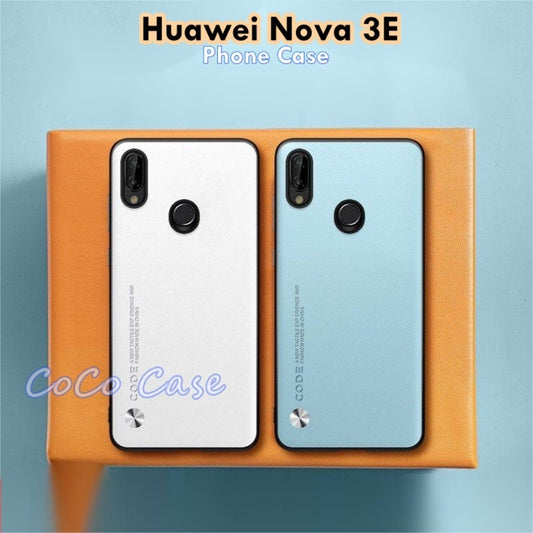 For Huawei Nova 3E Cover Silicone Professional Full Case Classic Simple Solid Color Phone Case Cover sweatproof
