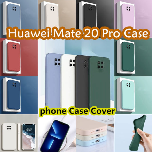 For Huawei Mate 20 Pro Cover Drop and wear resistant Silicone Full Case Classic Simple Solid Color Phone Case Cover