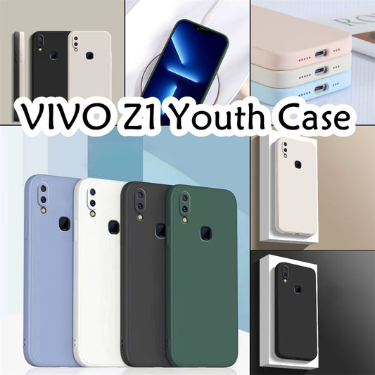 For VIVO Z1 Youth Cover Drop and wear resistant Silicone Full Case Classic Simple Solid Color Phone Case Cover